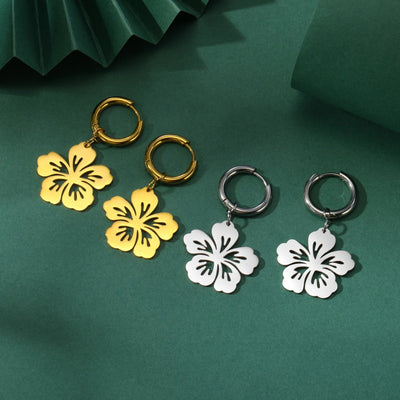 フラワーデザインピアス